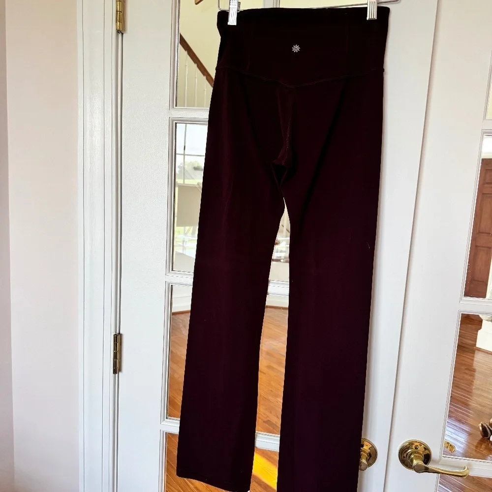 Athleta Elation Ultra High Rise Straight Leg Pant, Spiced Cabernet, Small - Picture 4 of 4